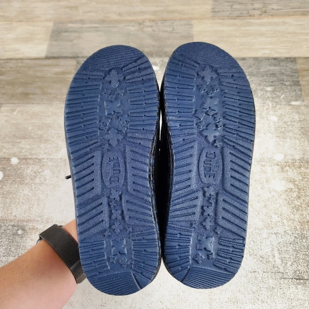 Hey Dude Wally Funk NU Splatter Toddler Kids Loafer Shoes Sz 13 Black Round Toe